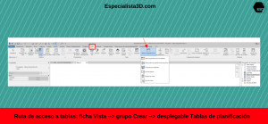 Tablas En Revit Especialista D