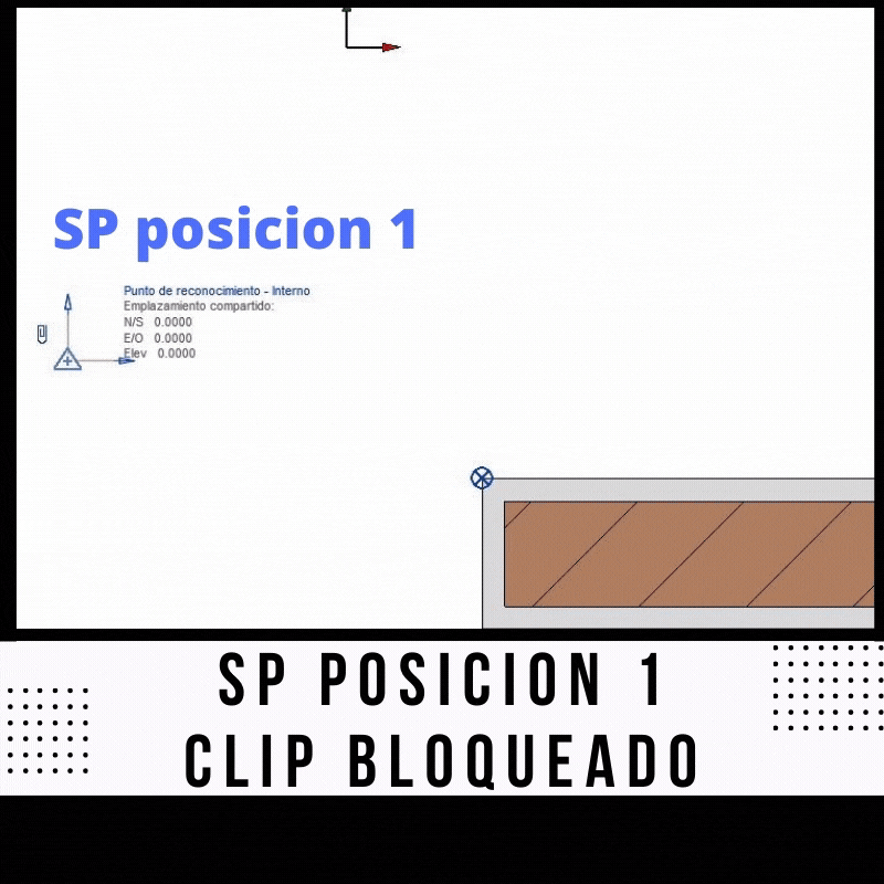punto reconocimiento revit Posicion clip bloqueado